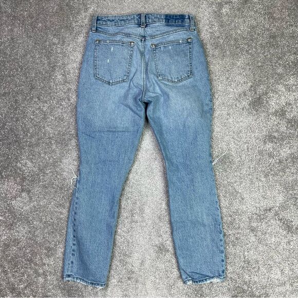 Abercrombie & Fitch Jeans Women’s 27 Short Blue Skinny High Rise Ripped Holes - Picture 4 of 13